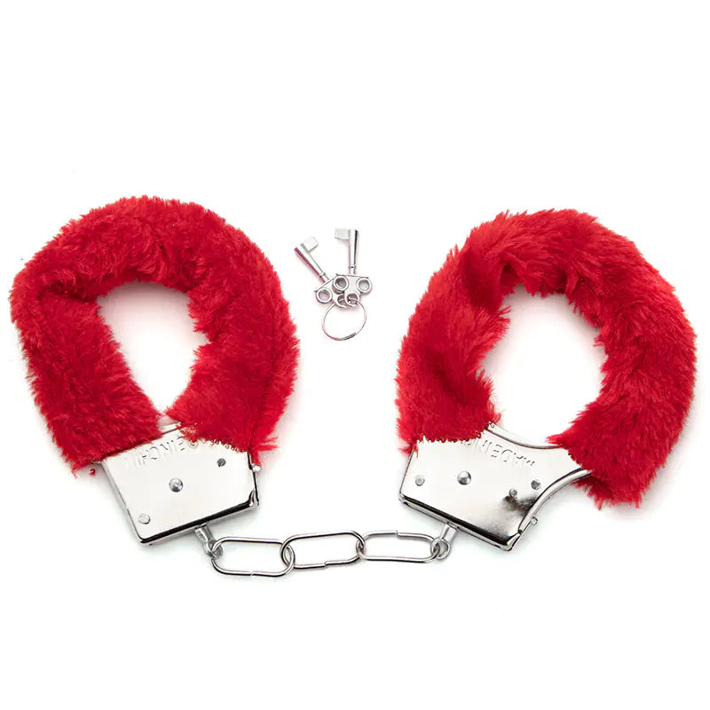 Metal Bondage Handcuffs with Plush Lining